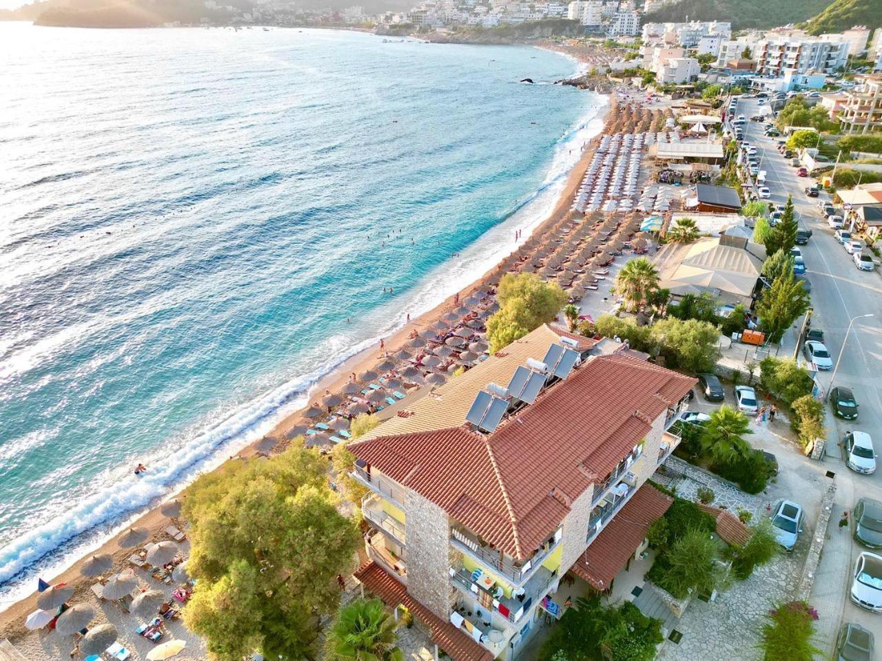 Potam'sea Bliss 6 - Front, Sun Beds & Parking Himarë